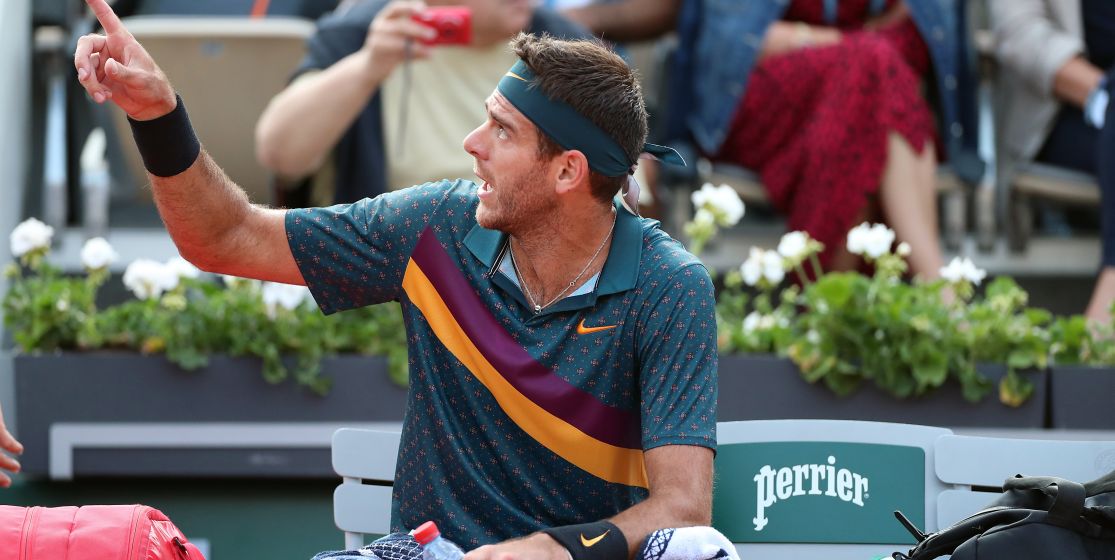 The tennis news (but not only) of the week: Del Potro off the rails, a horse on the rails.