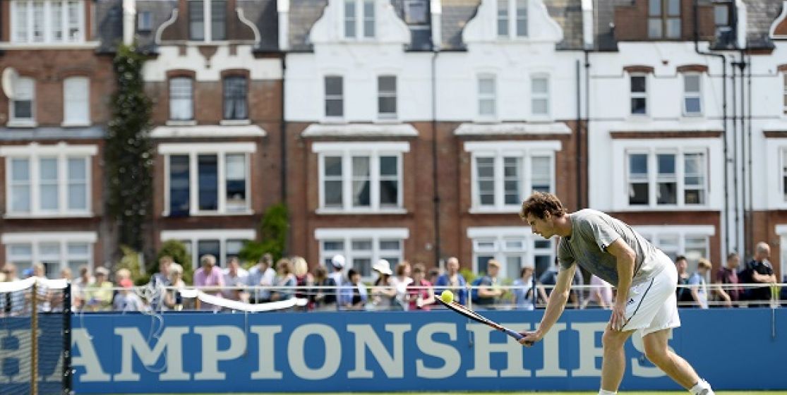 After playing boules, Murray comes back to grass