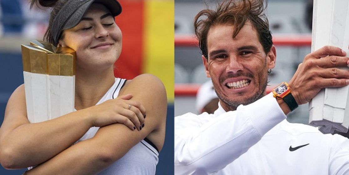 ANDREESCU IS FIRST CANADIAN WINNER IN 50 YEARS WHILE NADAL WINS 5TH IN CANADA