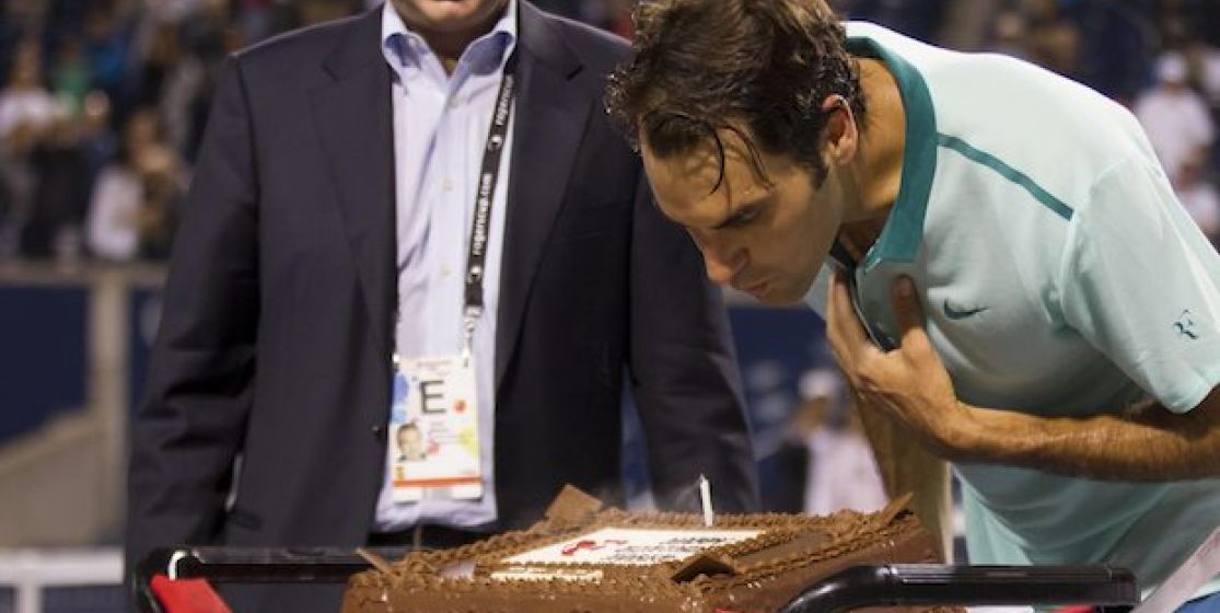 Roger Federer, on top of the summer holidays