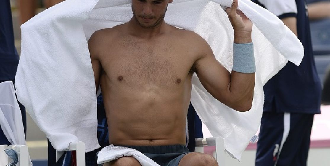 Nadal shirtless and childhood picture