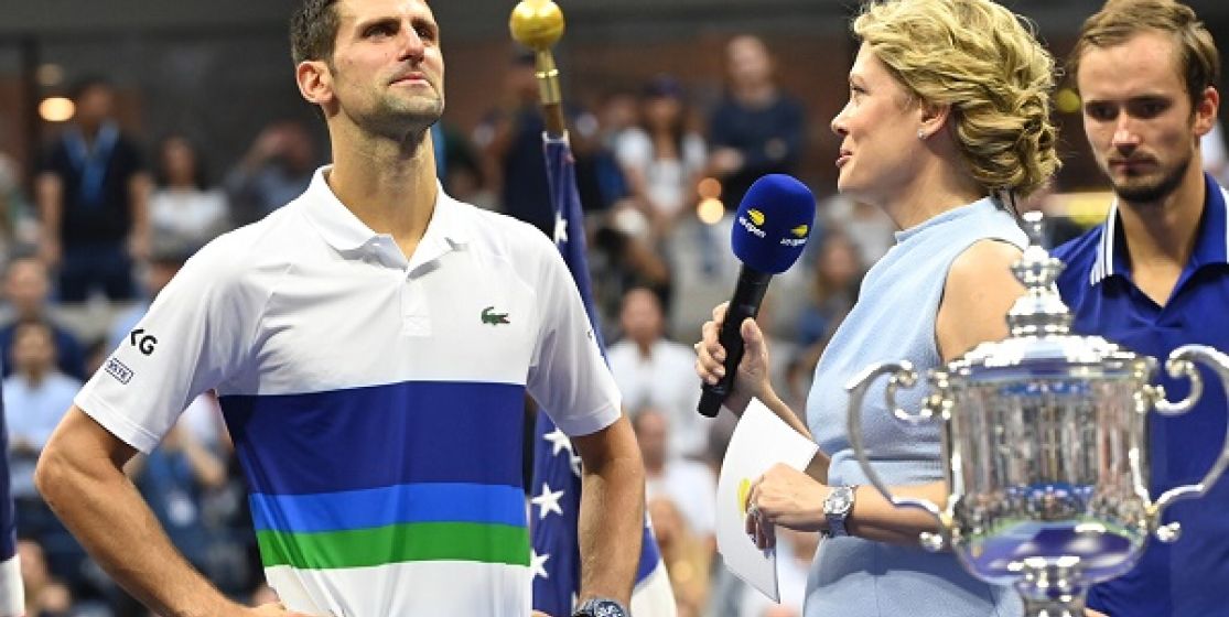 Novak Djokovic at the US open