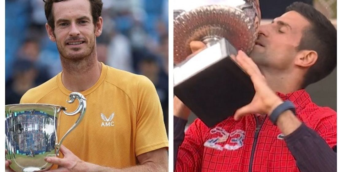 Titles on the Same Day but Worlds Apart for Andy and Novak