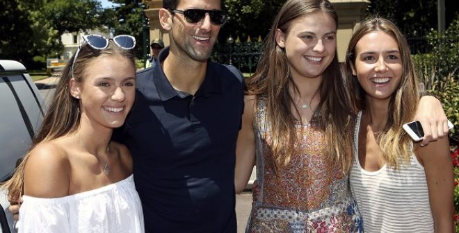 Novak savoure en famille