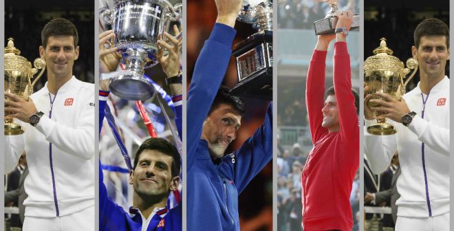 La manita de Novak Djokovic