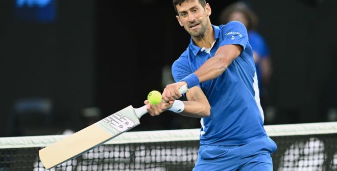 Le numéro de claquettes de Novak Djokovic