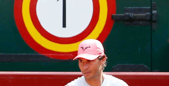 Nadal et Zverev dans l'arène